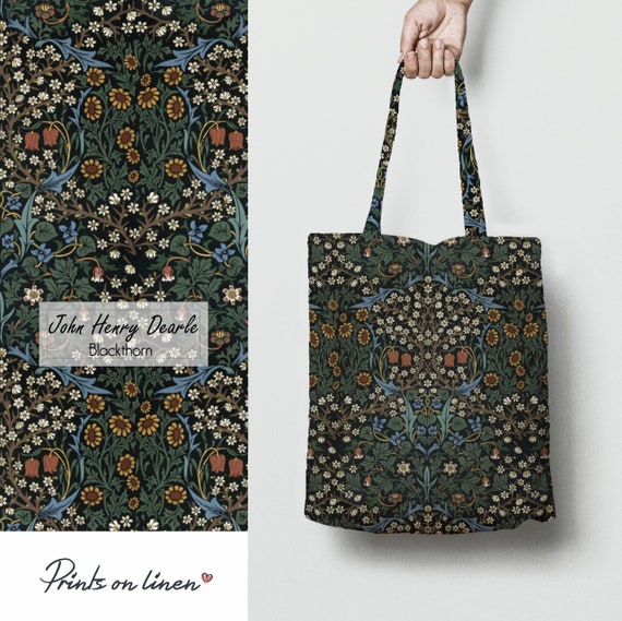 Tote bag, William Morris, Blackthorn, linen bag, art print, tote bag, artist bag, 100% linen bag