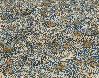 Tela de lino con estampado floral vintage, cortada a medida