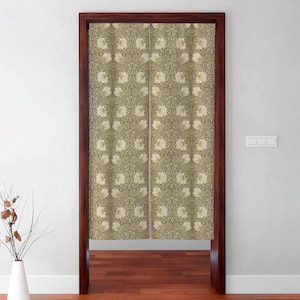 Noren curtain, William Morris, Pimpernel, Japanese Noren, door curtain, 100% linen, closet cover, window curtains linen