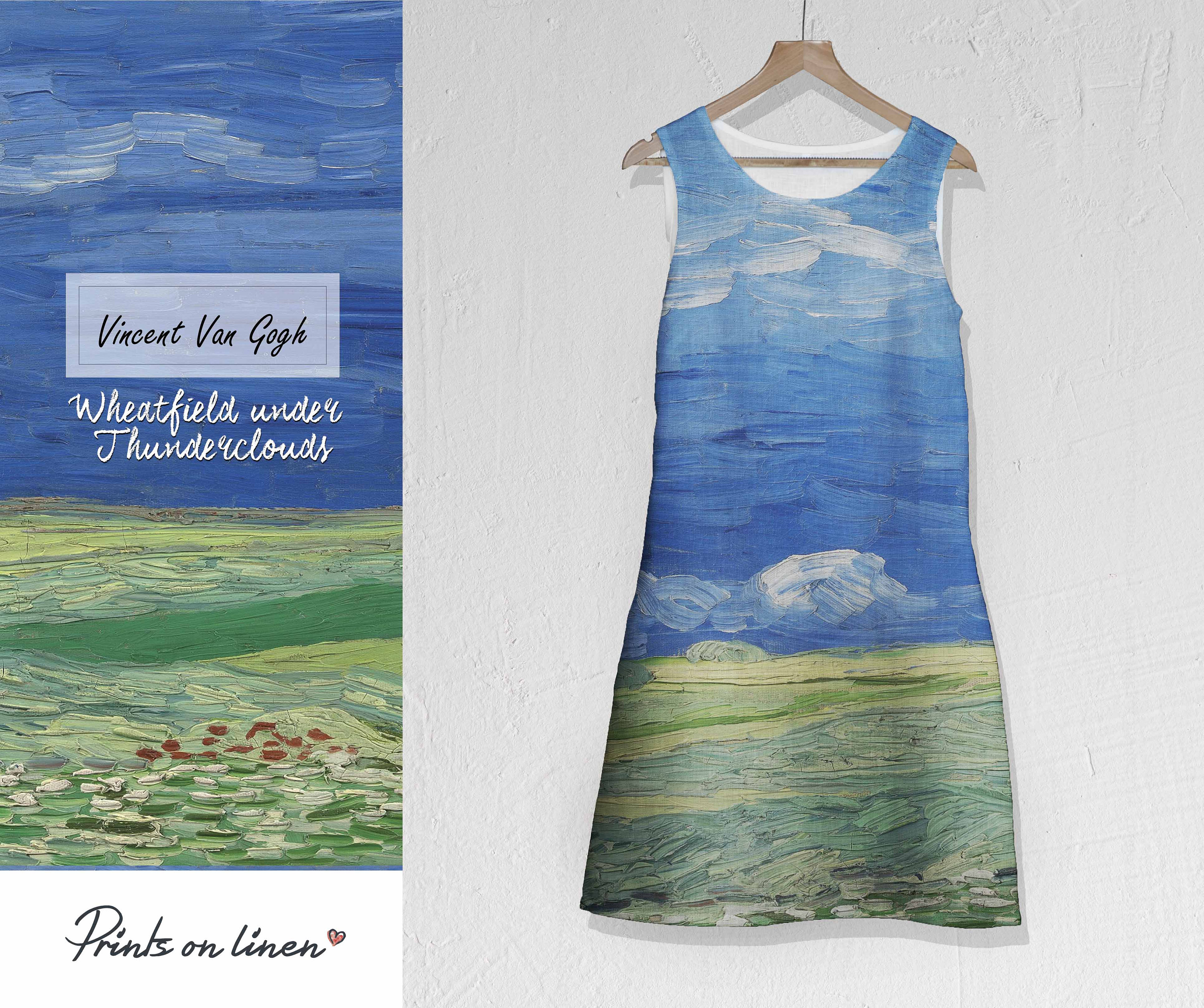 linen hippie dress