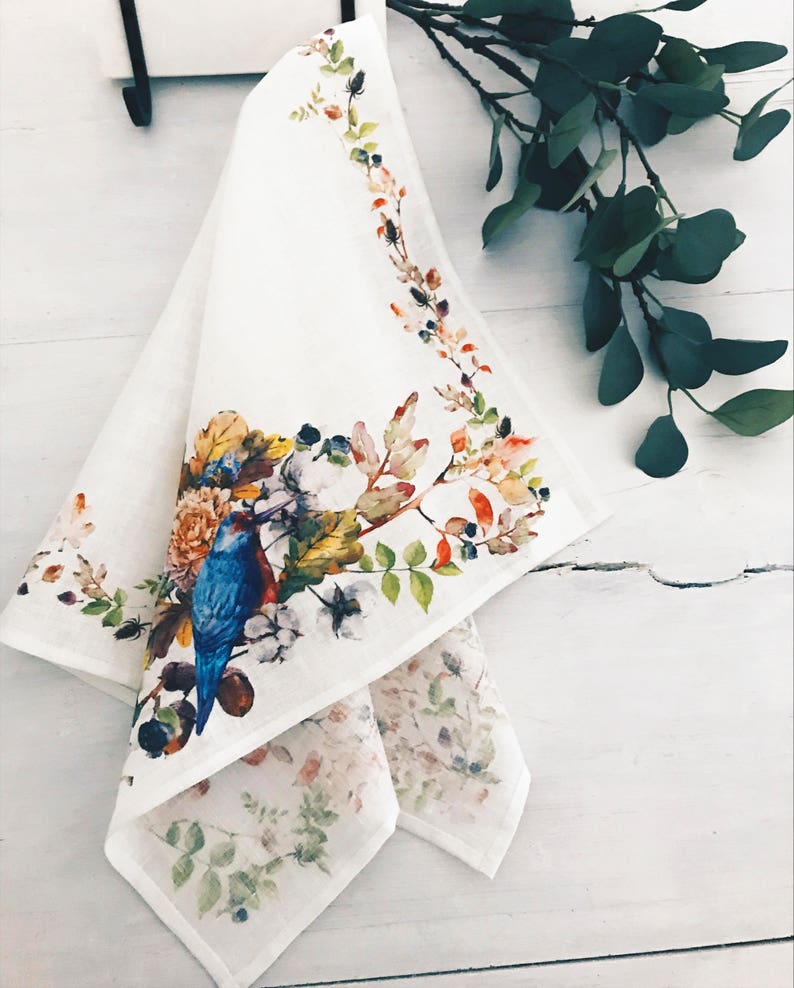 Housewarming Gift Tea Towel Hostess Gift Towel Linen Etsy