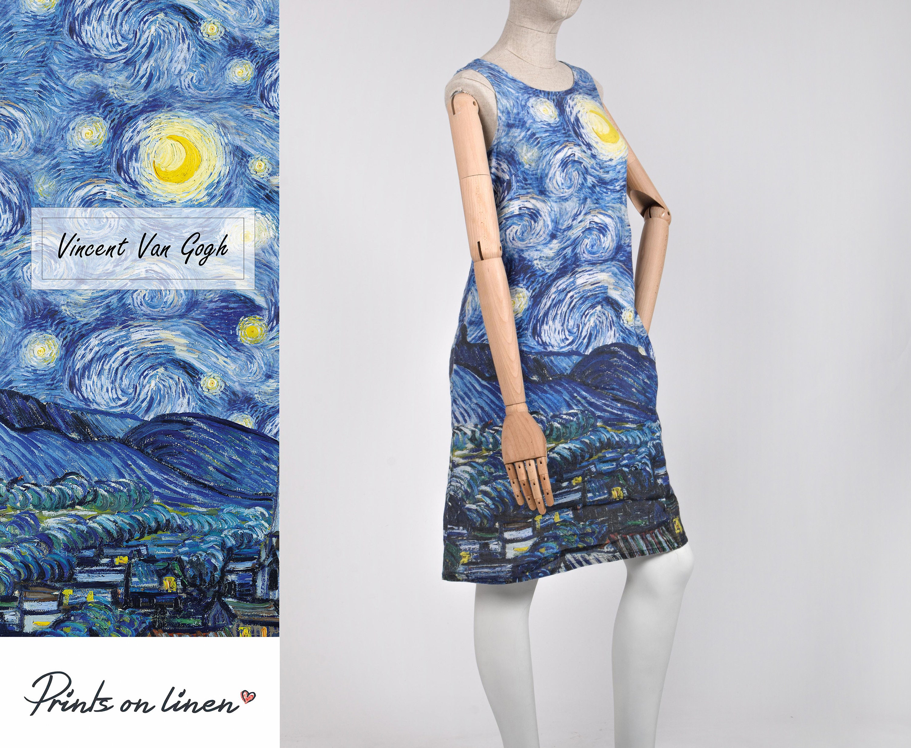 van gogh starry night dress