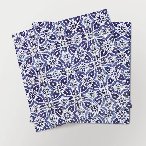 Napkins set, Veld van zestien tegels met rozetten", 1600-1630, linen napkins, 12.5 x 12.5 in, vintage home decor, wabi sabi, wabi sabi home