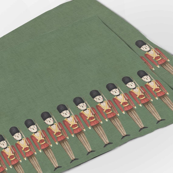 Placemats, Christmas Nutcracker placemats, Holiday table setting, linen palcemats, 100% linen, Nutcracker decor