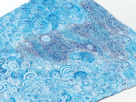 Placemats set, Ocean, Milda Kozyroviciute, Storybook Feast, linen placemats, Kids placemats