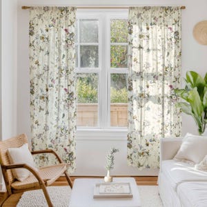 Linen curtains, William Kilburn, Linen panels, Curtains for living room, 100% linen, Custom curtains, Window curtains, Curtains vintage