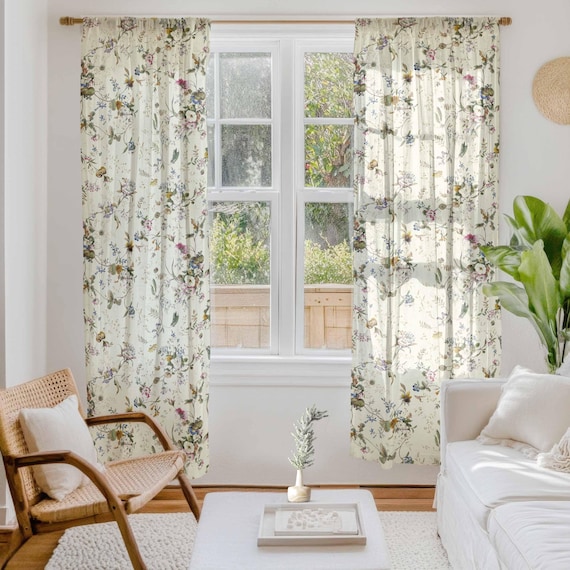 Linen curtains, William Kilburn, Linen panels, Curtains for living room, 100% linen, Custom curtains, Window curtains, Curtains vintage