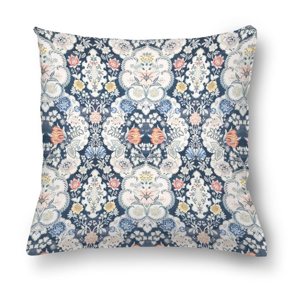 Cushion cover, Anna Maria Garthwaite, Flower pattern, 1726-1728, Cushion for sofa, 100% linen, 18x18