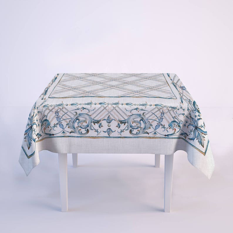 Linen Tablecloth Art Decor Party Table Decor Event Linens Etsy