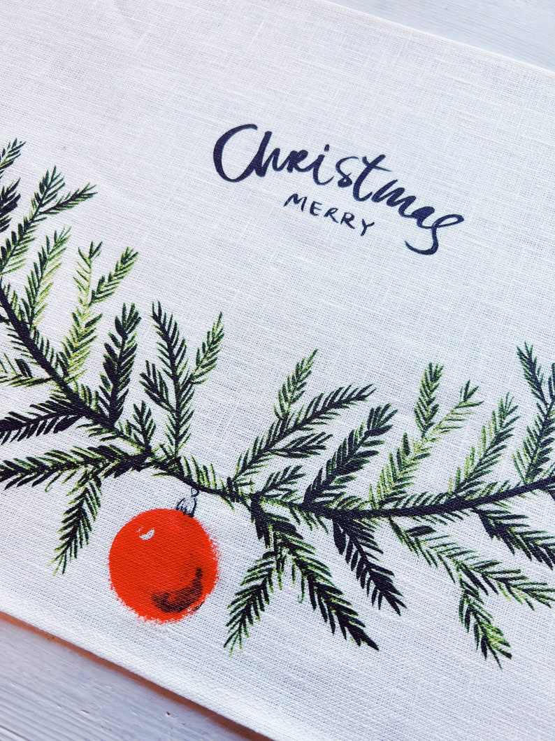 Christmas Placemats Merry Christmas Christmas Decor Etsy