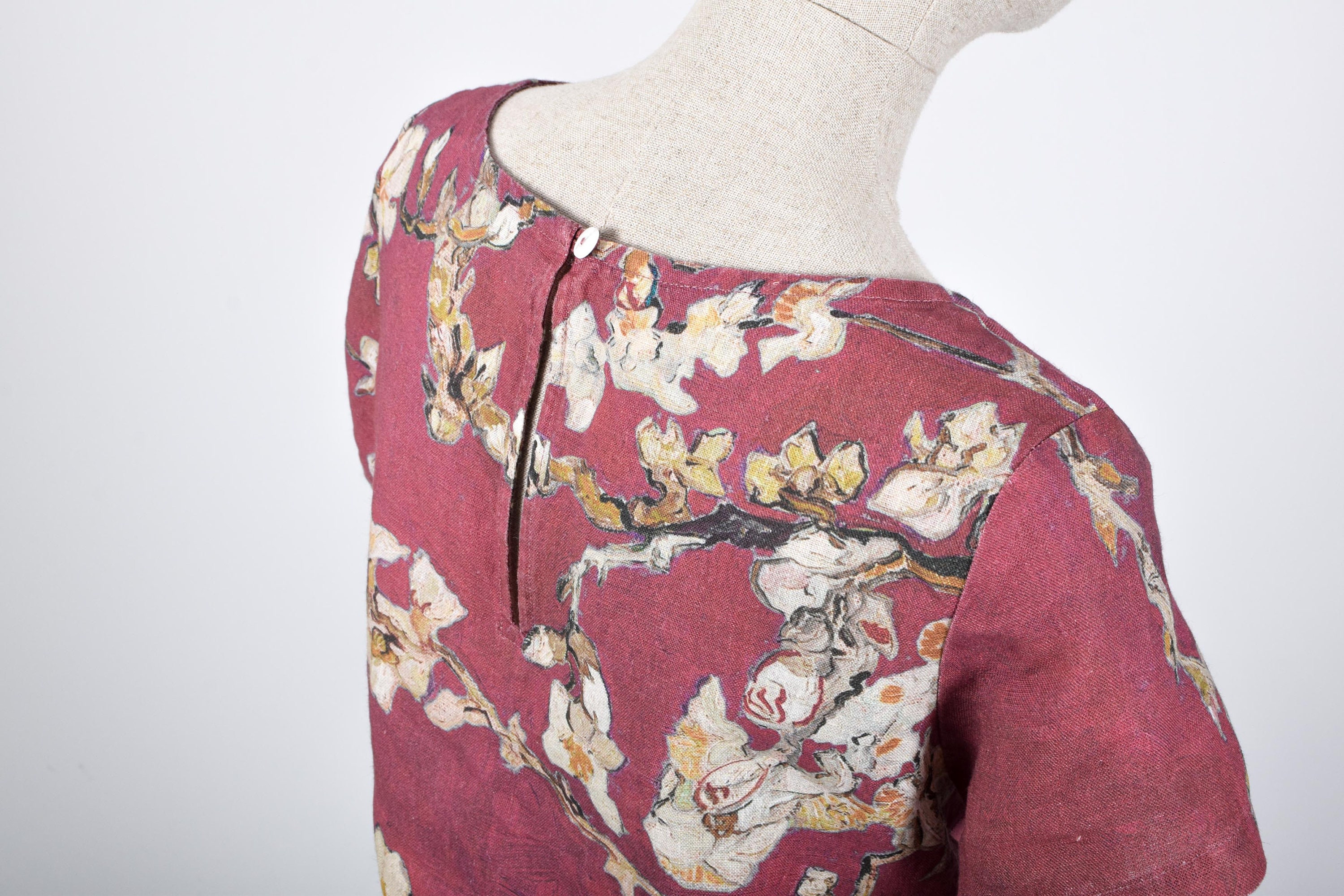 Almond Blossom Vincent Van Gogh Linen Women Dress Linen - Etsy