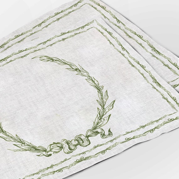 Placemats set, Elegantly Minimal Christmas, Christmas placemats, linen placemats, minimal Christmas table decor, 100% linen