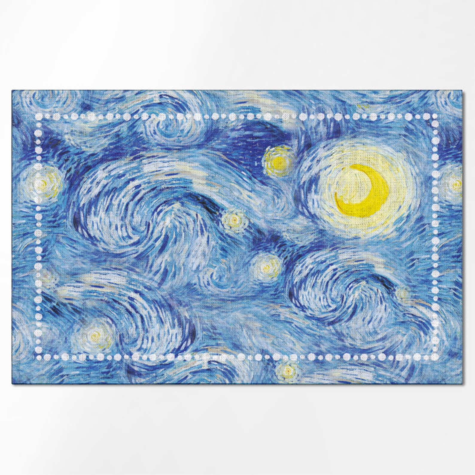 Van Gogh 6 placemats set linen placemats matching Etsy