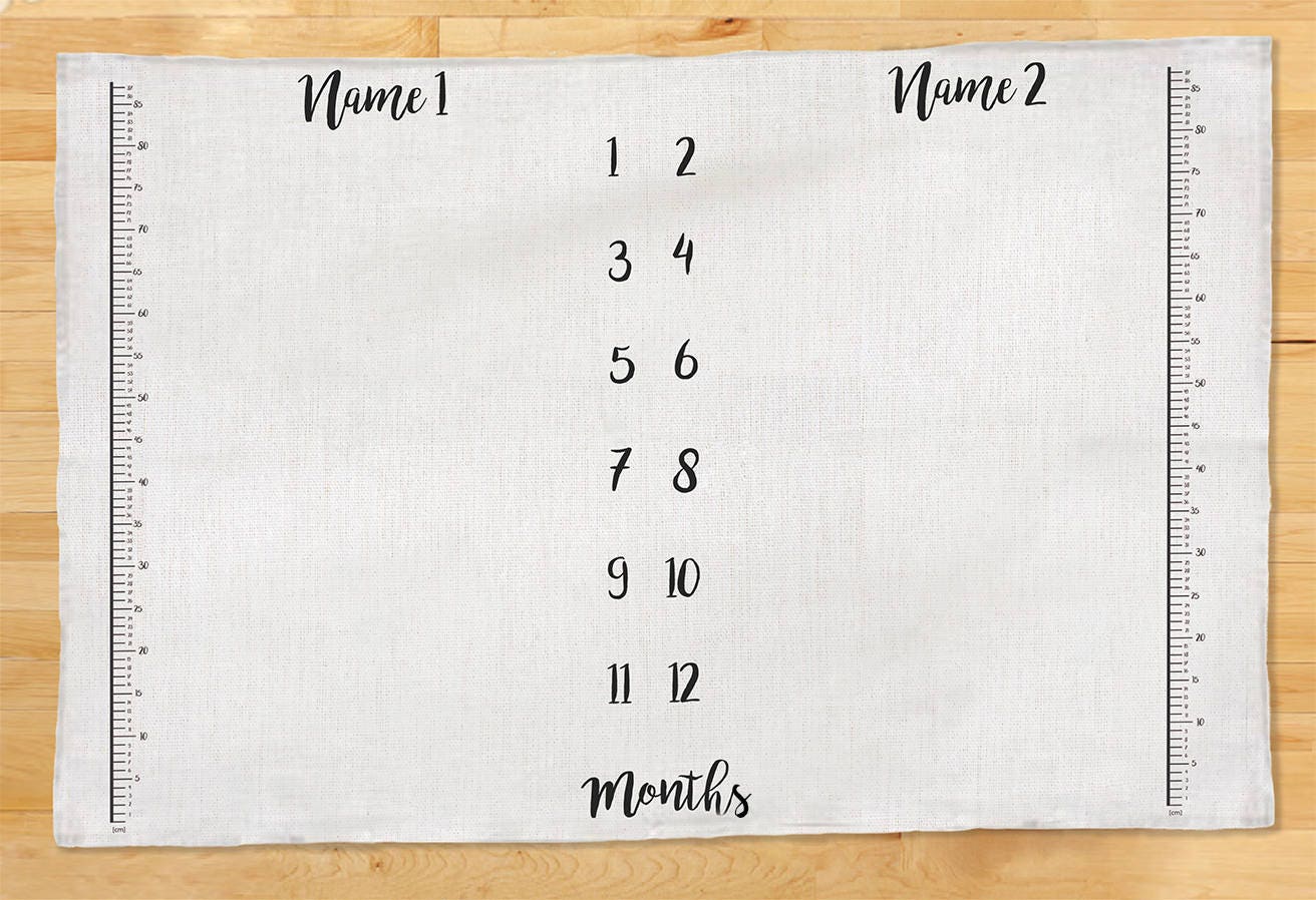 milestone blanket for twins