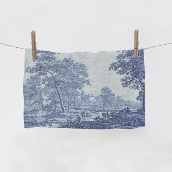 Towel, linen towel, kitchen towel, tea towel, vintage towel, vintage decor, Frederik van Frytom, fabric towel, hand made towel, linenislove