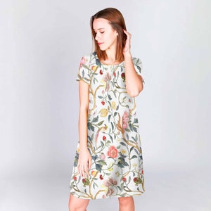 Linen dress, Birdsong, 100% linen, linen women dress, wedding guest dress