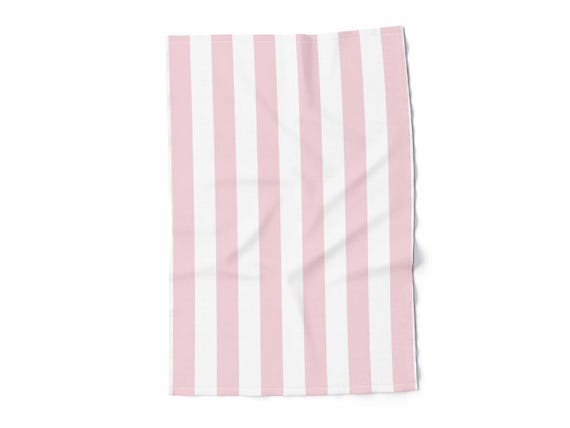 Kitchen towel, Pink Stripes, fabric towel, 100% linen
