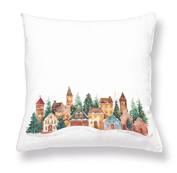 Cushion cover, Holiday Homes, Linen Home Decoration, 100% linen, Vintage Christmas Pillow