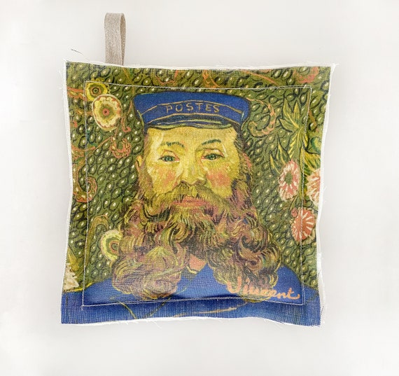 Pot Holder, Vincent van Gogh, Unique design, kitchen accessory, linen pot holder, custom size pot holder, kitchen decoration