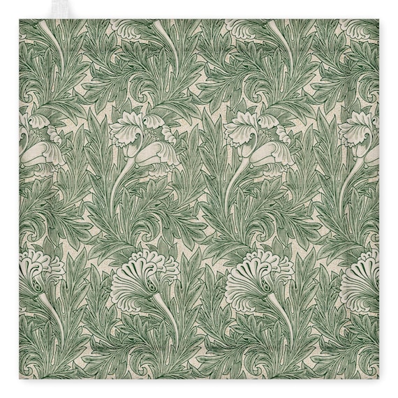 Pot Holder, William Morris, Tulip, kitchen accessory, linen pot holder, kitchen decoration