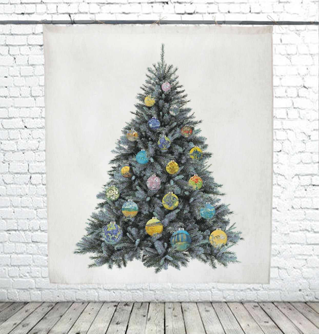 Tapestry, Van Gogh, tree decor, wall tapestry, fir tapestry