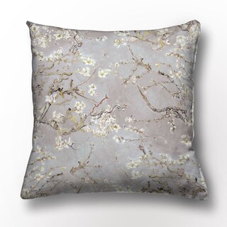 Federa Cuscino HGOD DESIGNS Van Gogh - Mandorlo In Fiore, 45x45 Cm, Misto Cotone E Lino, Doppia Stampa, Cerniera Nascosta