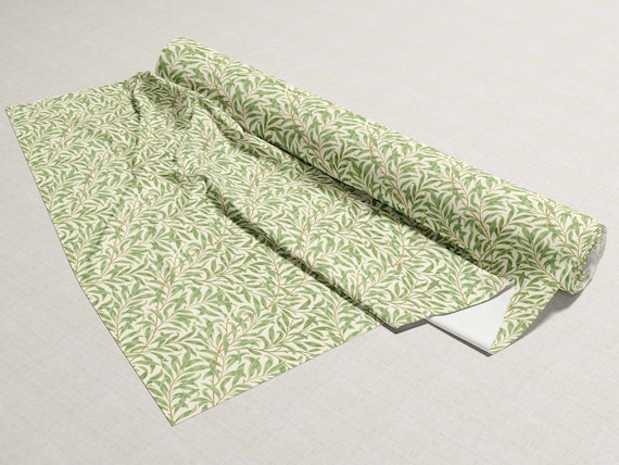 Wide Fabric, William Morris Willow Bough Linen Fabric, Crafting Supplies
