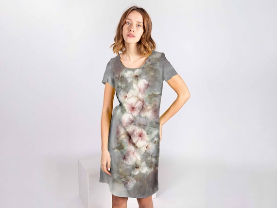 Linen dress, Vintage Rose, 100% linen, linen women dress