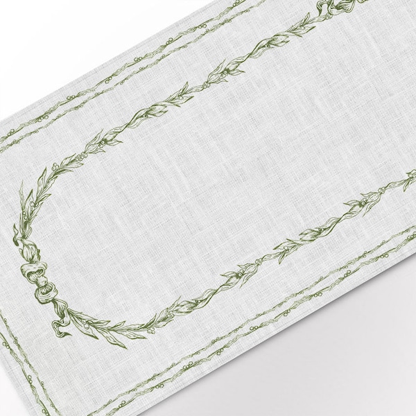 Table runner, Elegantly Minimal Christmas, 100% linen, linen table runner, Winter table top, Table centerpiece, Decorative accent