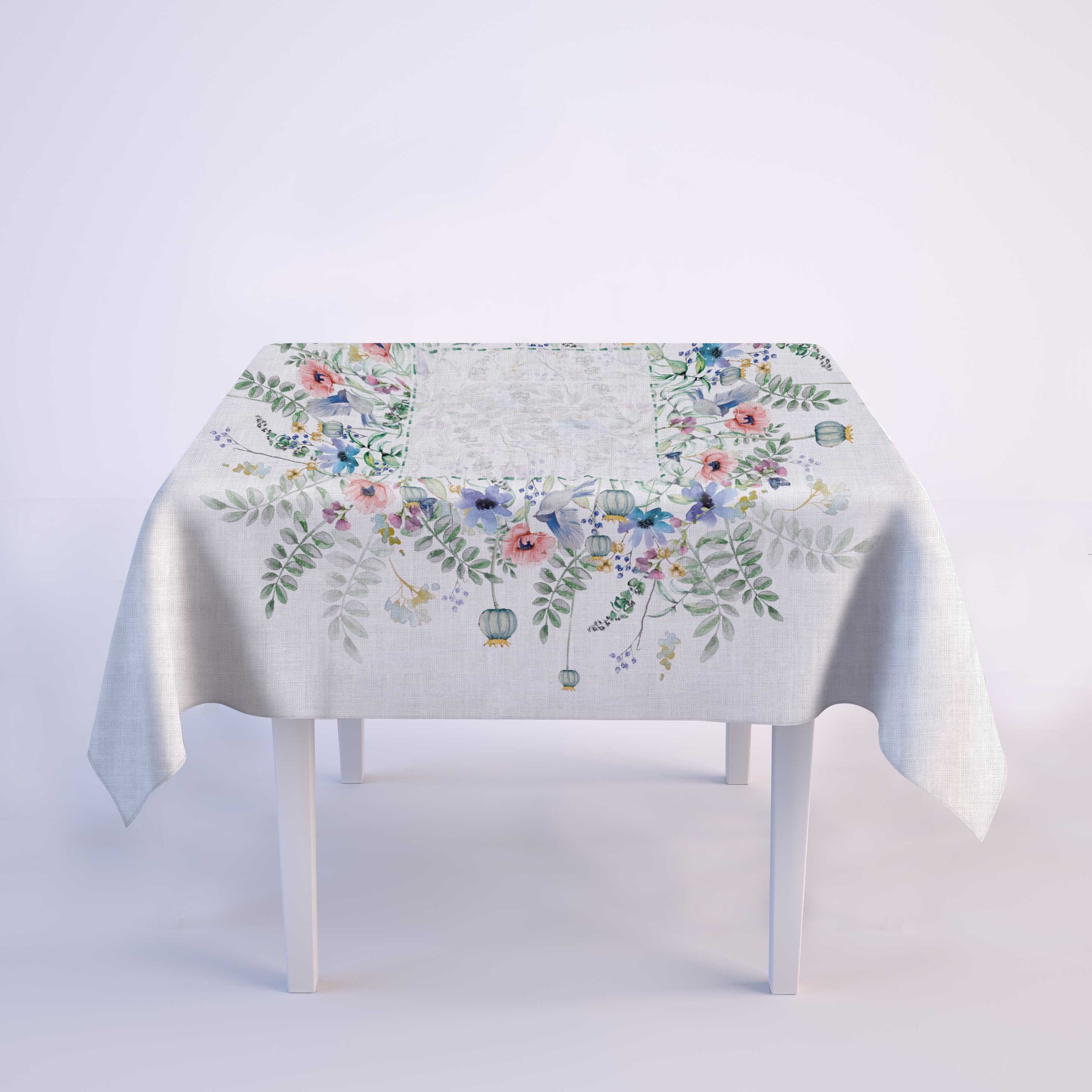 Easter tablecloth, Linen tablecloth, farmhouse decor, rectangle