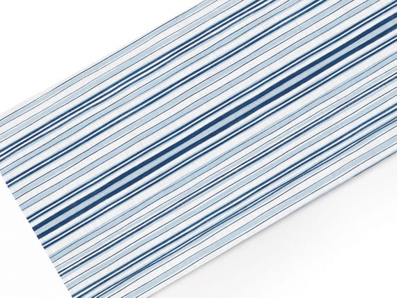 Coastal Blue Table runner, Table top 100% linen, Handmade
