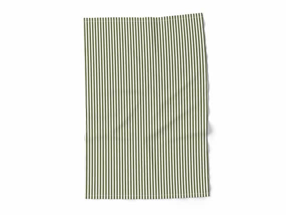 Linen towel, Fern Stripes, Home decor, Eclectic look, 100% linen