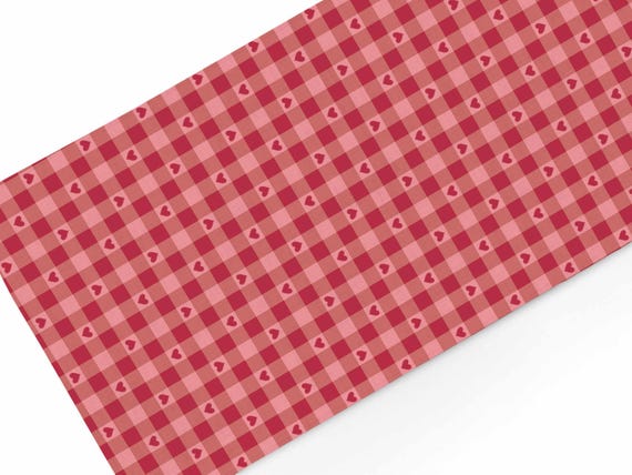 Table runner, Lovers’ Picnic, Table top 100% linen, Valentine's Day collection