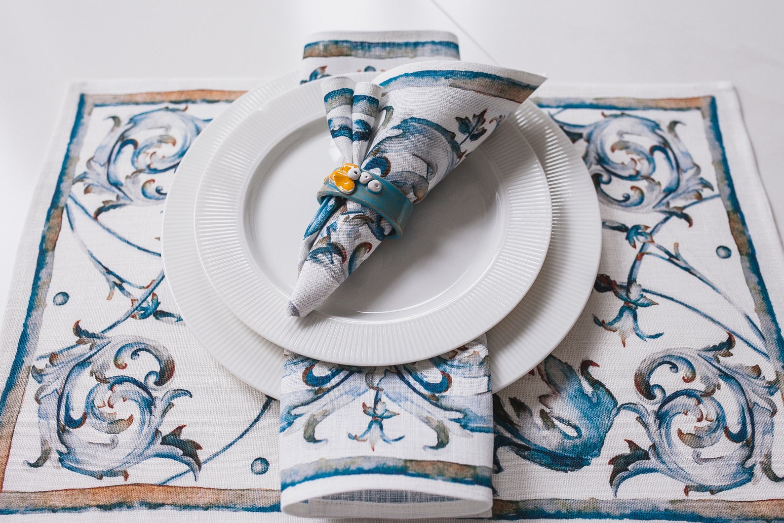 Napkins Set Vintage Art Deco Napkins Ornaments Antique Etsy