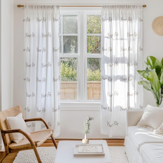 Linen Curtain Set,  Custom Design, 100% European Linen