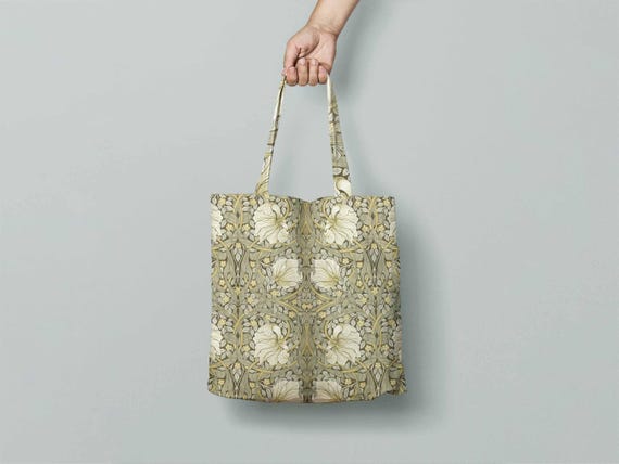 Tote bag, William Morris, Pimpernel, linen bag, art print, 100% linen bag