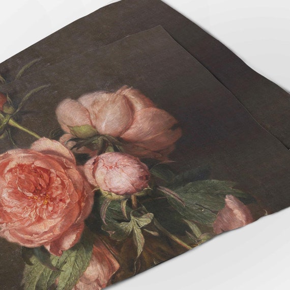 Placemats, Eduard von Grützner Pfingstrosen, 1902, linen placemats, fine art print, custom placemats, placemats wholesale, 100% linen