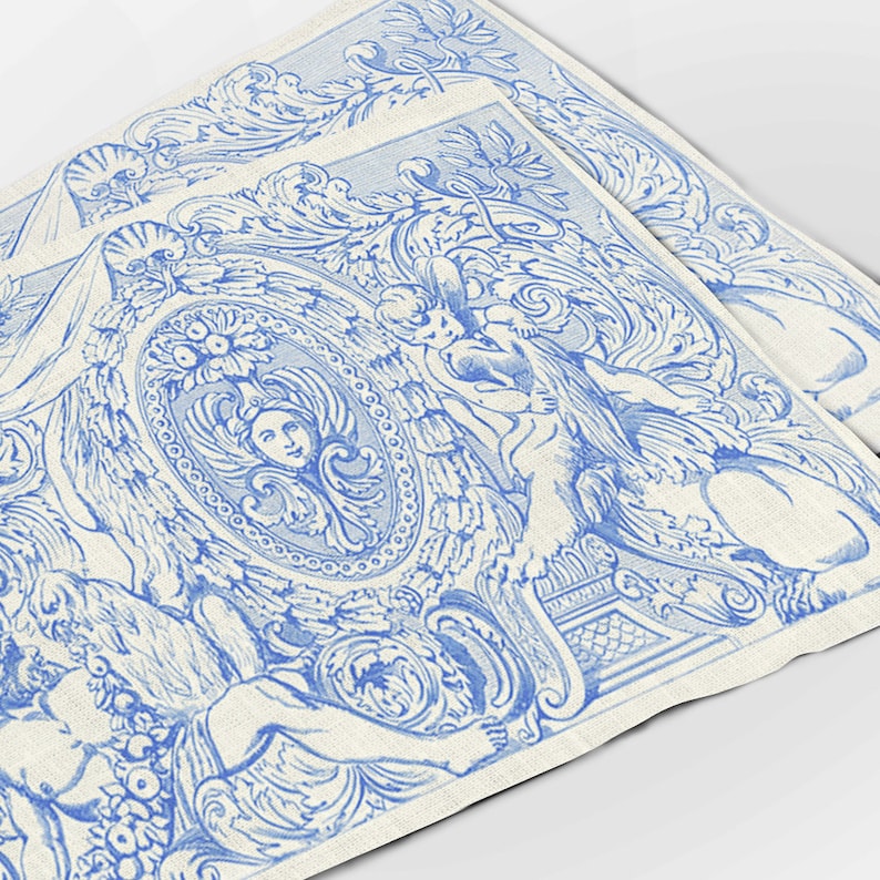 Placemats ANTIQUE Owen Jones Linen Placemats Vintage Etsy