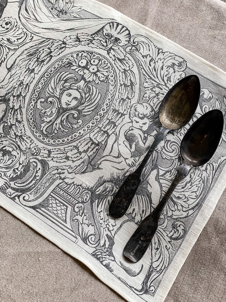 Placemats ANTIQUE Owen Jones Linen Placemats Vintage Etsy