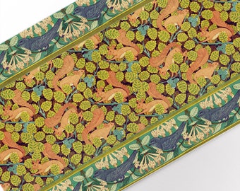 Squirrel Linen Table Runner, Maurice Pillard Verneuil Art
