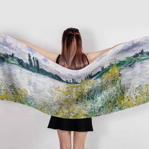 Linen scarf, Ile aux Fleurs near Vétheuil, Claude Monet, 1880.