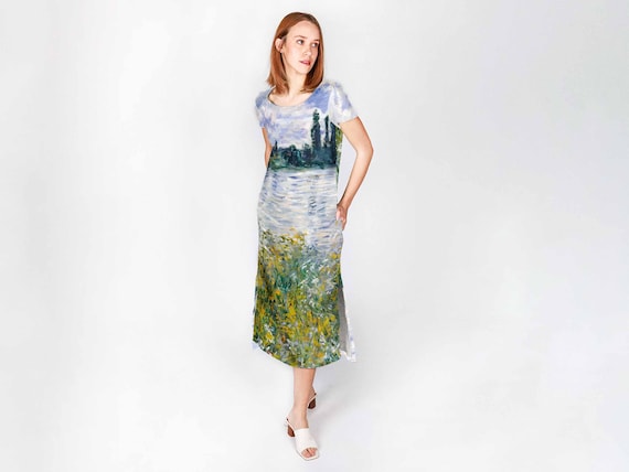 Linen dress, Ile aux Fleurs near Vétheuil, Claude Monet, French, 1880.