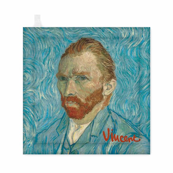 Pot Holder, Vincent van Gogh, Unique design kitchen accessory, linen pot holder, custom size pot holder, kitchen decoration