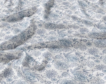 Tissu en lin, Vintage floral, Tissu par mètre, Tissu au mètre, 100 % lin, Tissu de décoration de mariage, Linge de maison de mariage