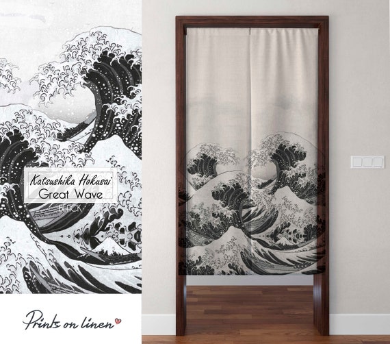 サエラ ヒスクローネ ノレン hischrone noren curtain Colorblock_Noren_Curtains-
