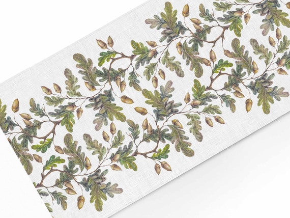 Table runner, Lithuanian Oak, linen table runner, 2024 collection, 100% linen, autumn table runner
