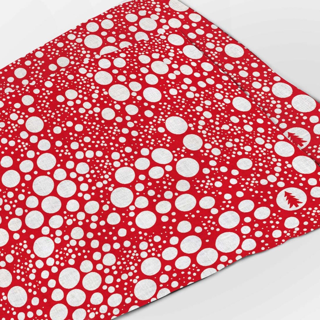 Linen Placemats, Polka Dots Christmas, Sparking Christmas, Christmas