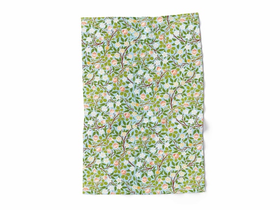 Kitchen towel, William Morris, Clover, 100% linen, linen towel fabric