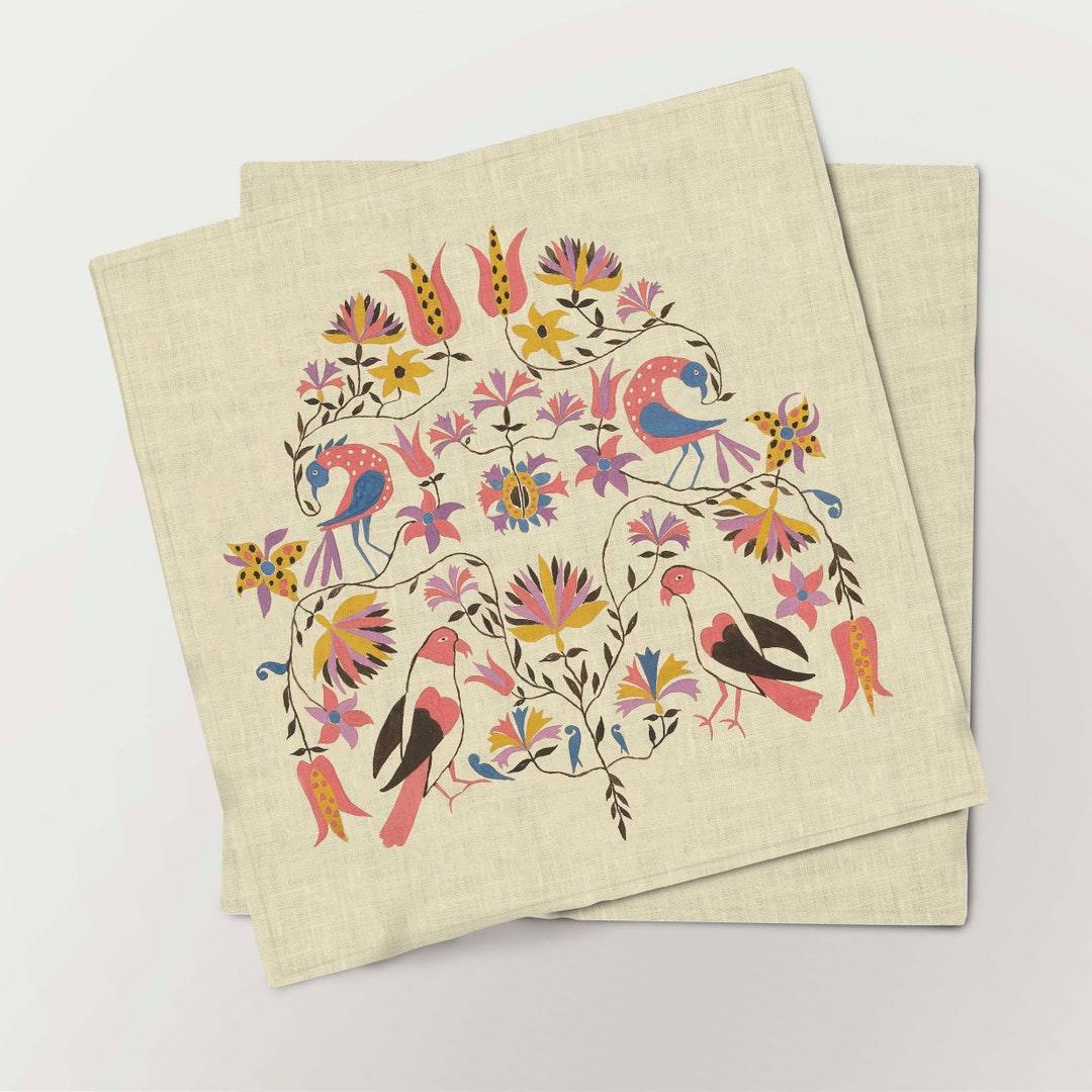 Napkins Set, Decorated Chests of Rural Pennsylvania, 1941, ART NOUVEAU