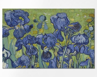 Van Gogh Irises Linen Placemats, Art Print Set